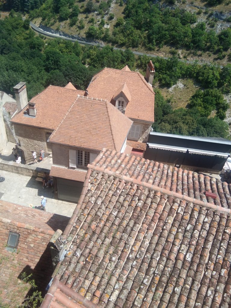 Les toits en tuiles de Rocamadour
