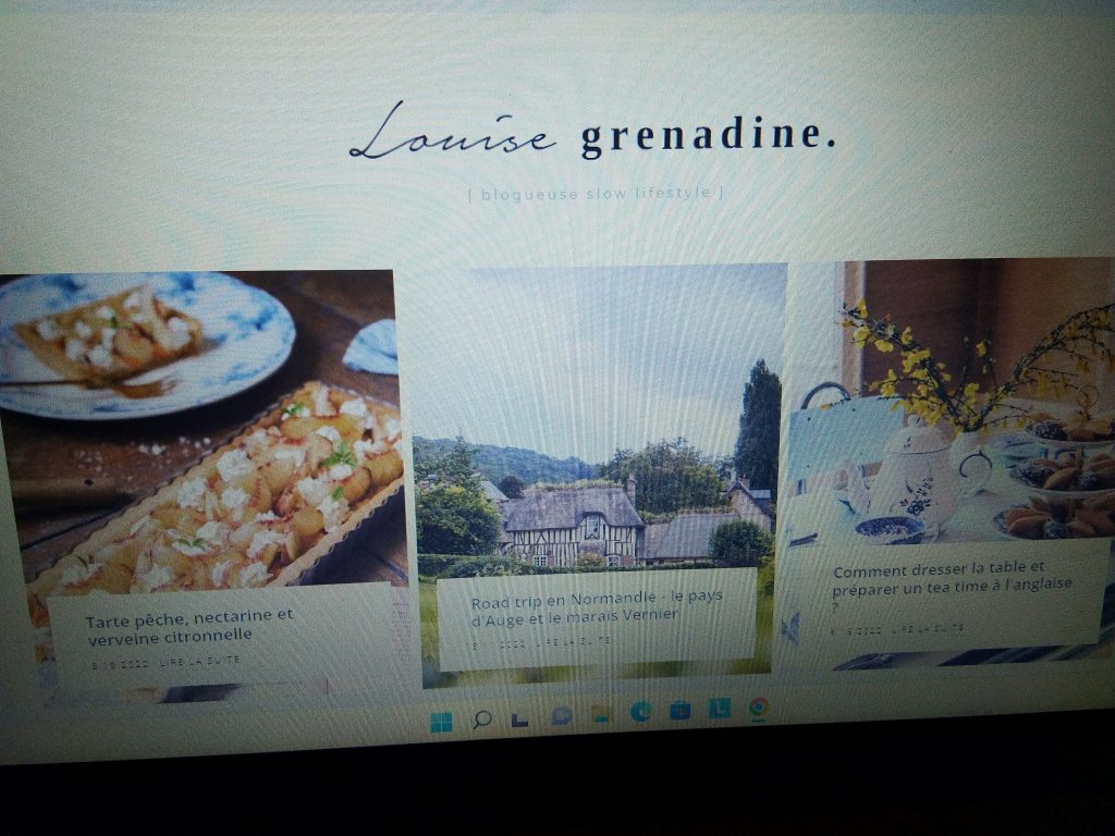 Blogs slow life Louise Grenadine