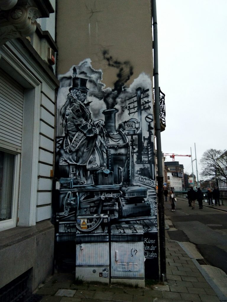 Street art steampunk à Gand